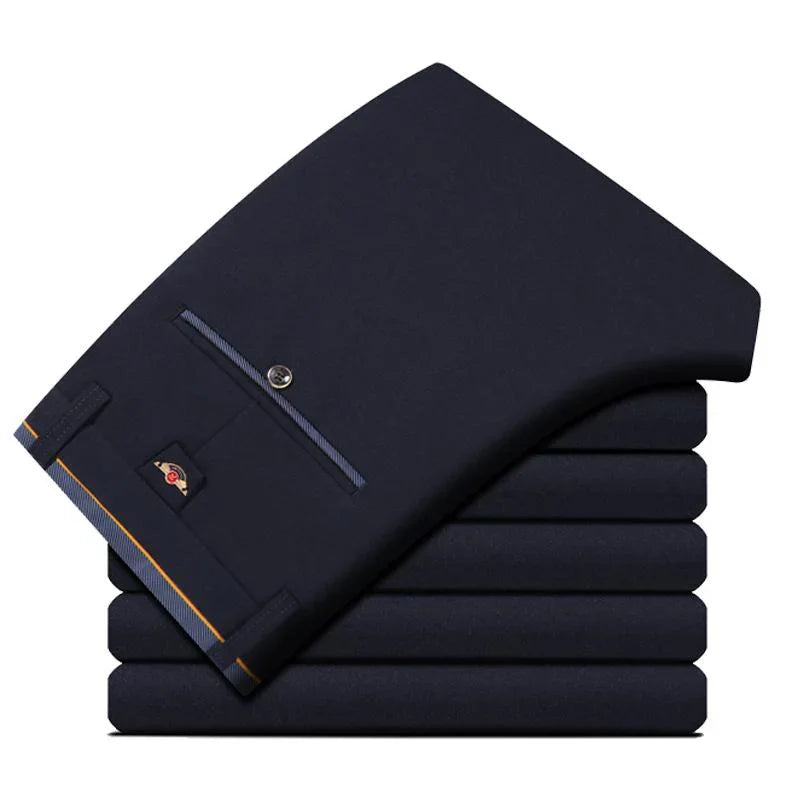Mens Summer Fashion Business Casual Suit Pants Long Pants