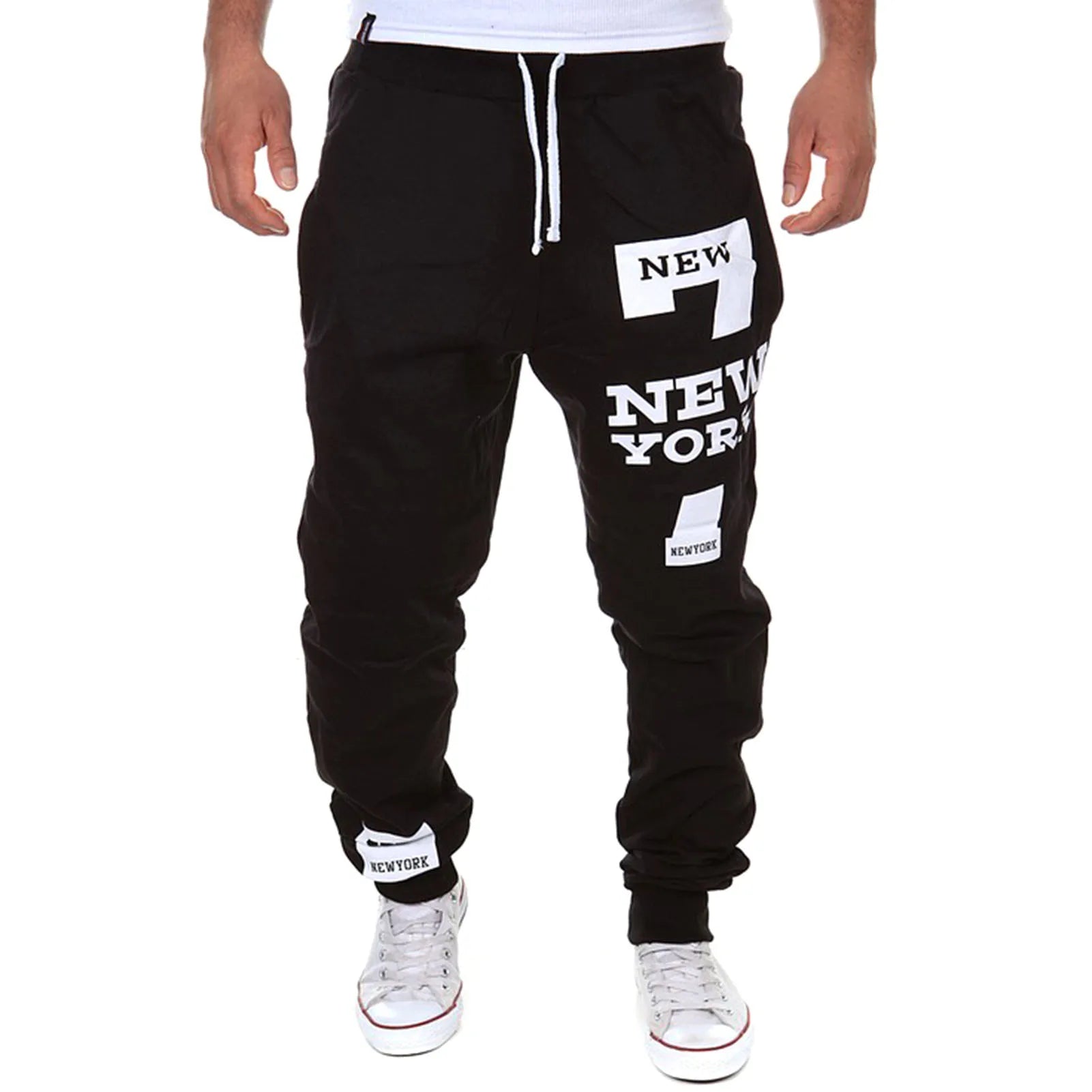Men's Active Letter Print Joggers Trousers