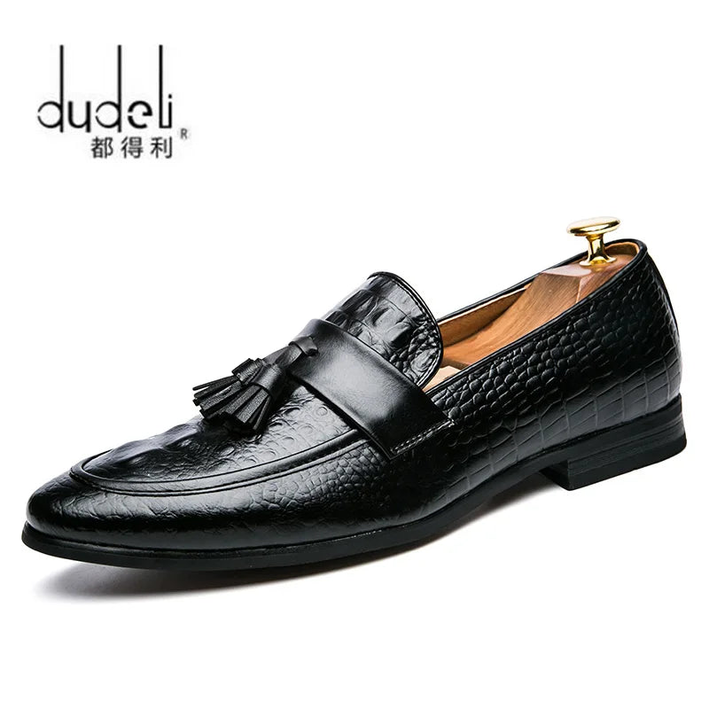 Men Casual Leather Shoes Brand Moccasin Oxfords Driving Shoes Men Loafers Moccasins Dress Shoes For Men New Italian Tassel Shoes