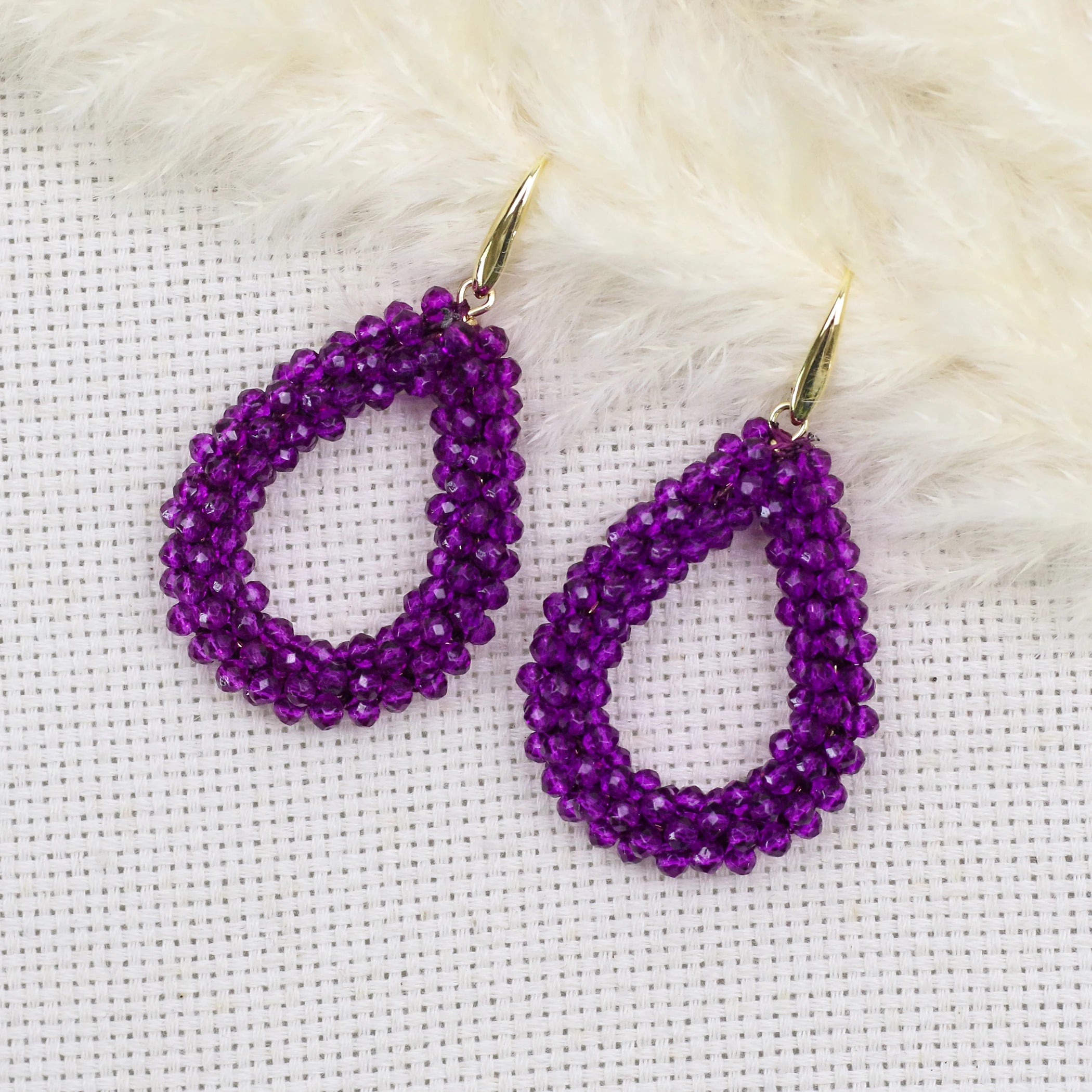 Mixed Color Big Drop Earrings for Women
