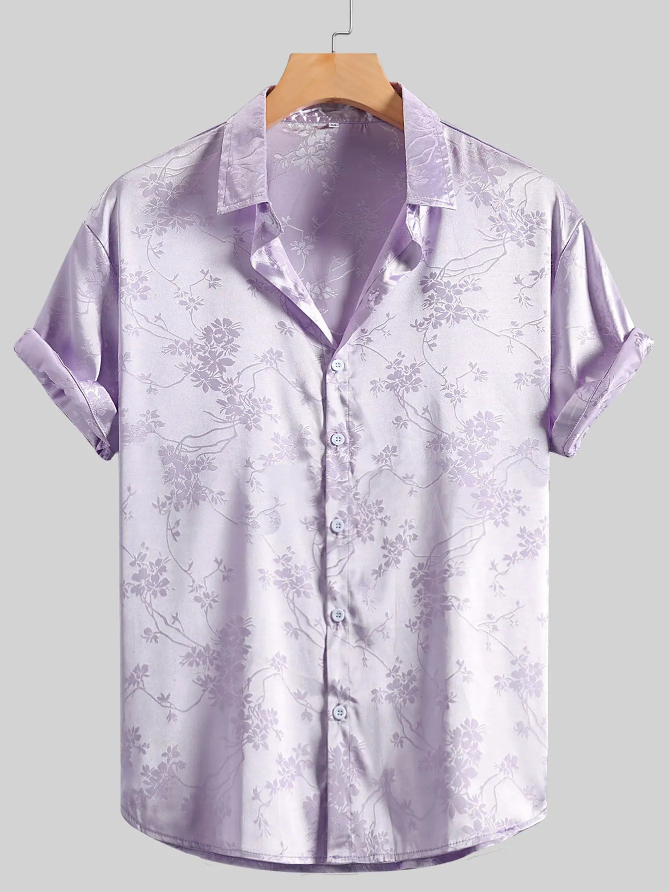 2024 Men's embroidered short-sleeved shirts for men's Hawaiian shirts