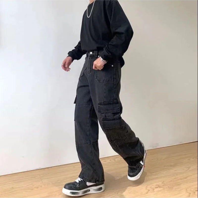 High Street Multi-pocket Work Pants