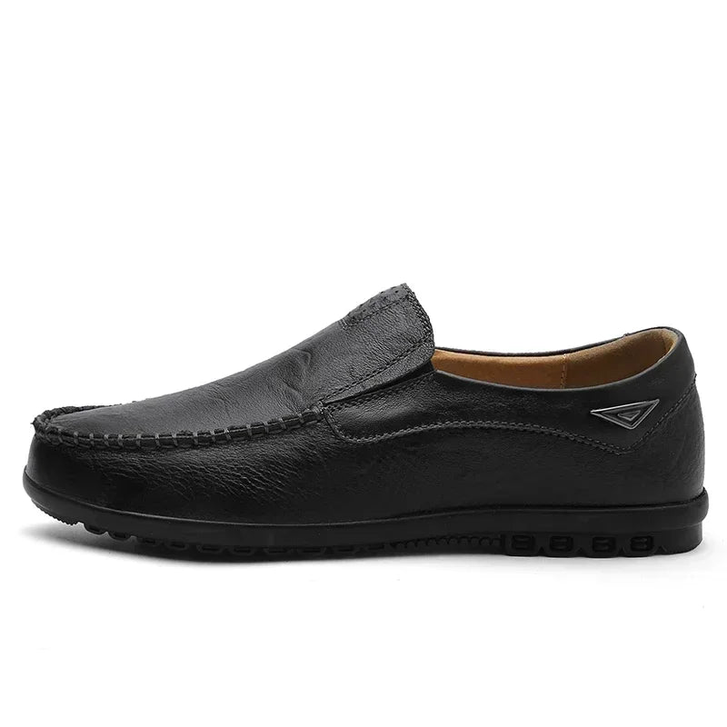 Men Dress Shoes Natural Leather Men's Brand Shoes Sale Formal Shoe Men's Cowhide Italian Genuine Leather Loafers Footwear Casual
