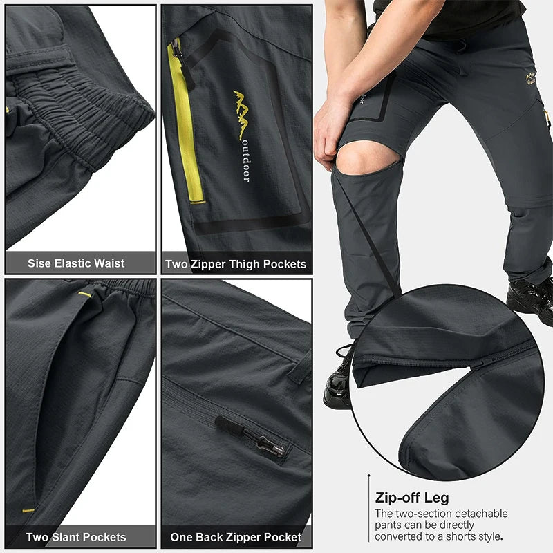 Men's Hiking Convertible Pants