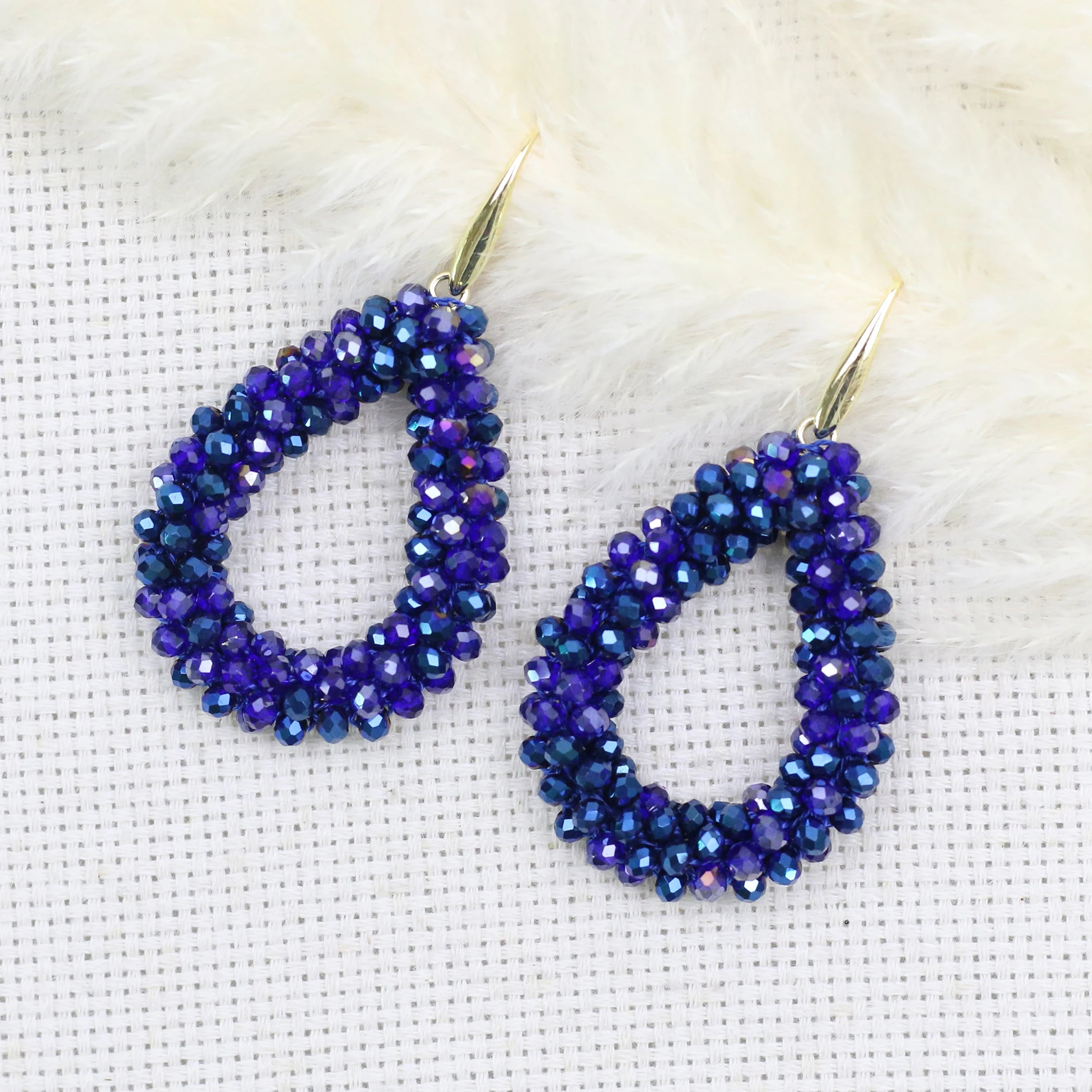 Mixed Color Big Drop Earrings for Women