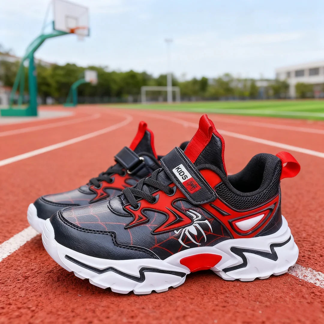 Kid Casual Sneakers Spider-Man Children Cartoon Sports Shoes Boy Girl Student Running Shoe Breathable Lightweight Size EU 28-38