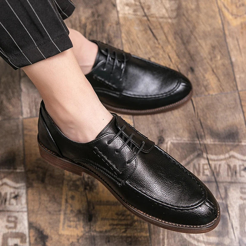 Men’s High-Quality Genuine Leather Formal Shoes – Comfortable Fit EU 40–47