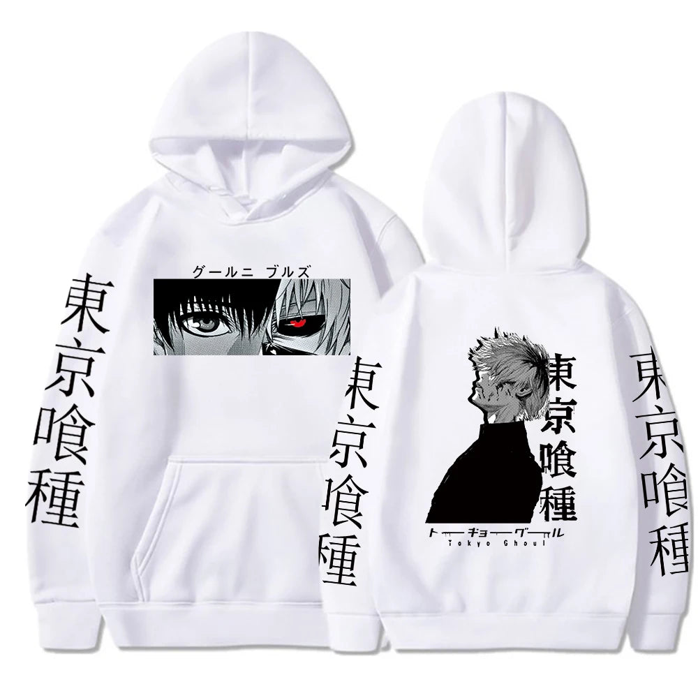 Anime Hoodie Mens Fashion Warm Sweatshirt Graphical Printed Hip Hop Hoodies