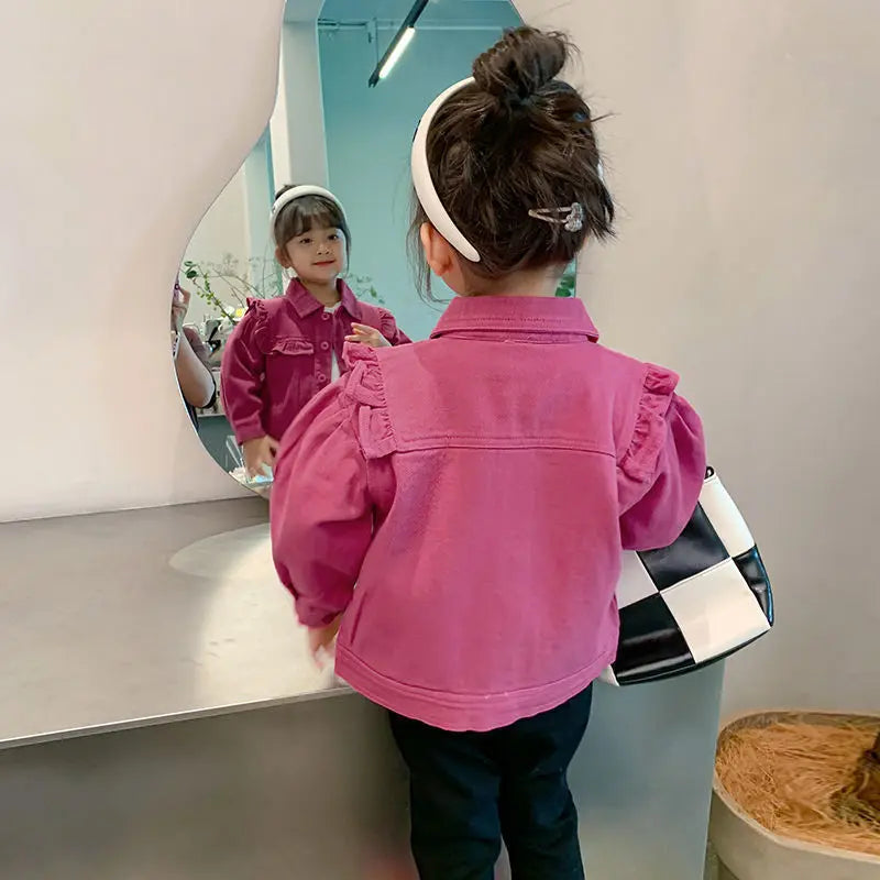 Girls Denim Jackets Casual Outerwear