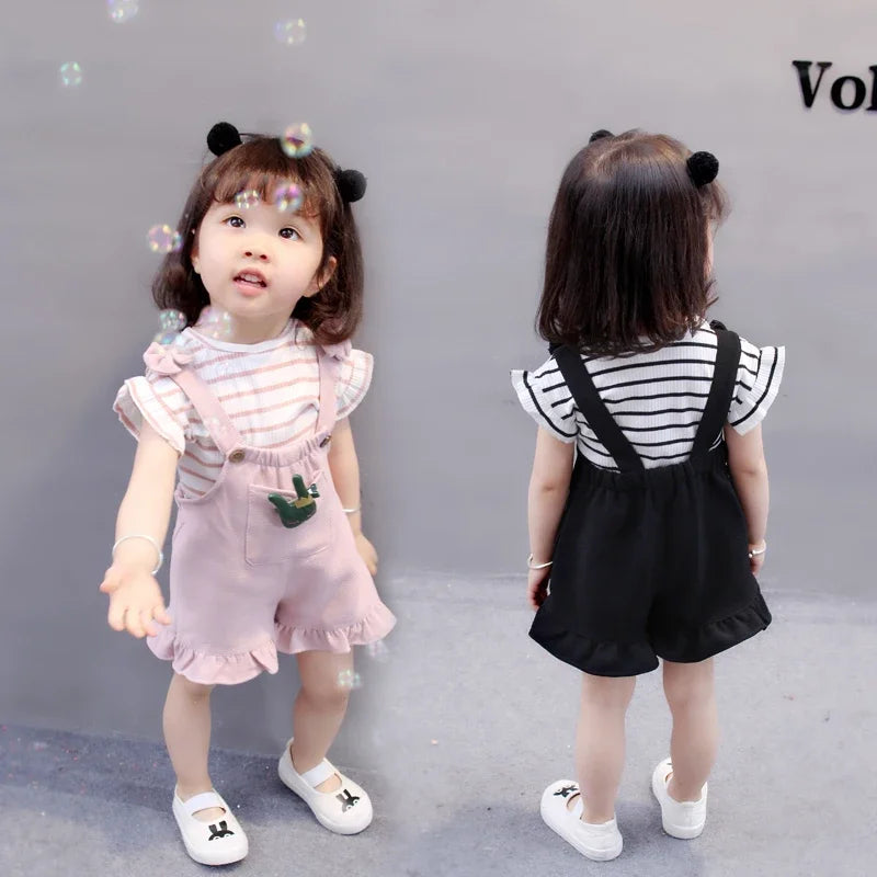 Cute Toddler Baby Girl T-shirt+ Shorts