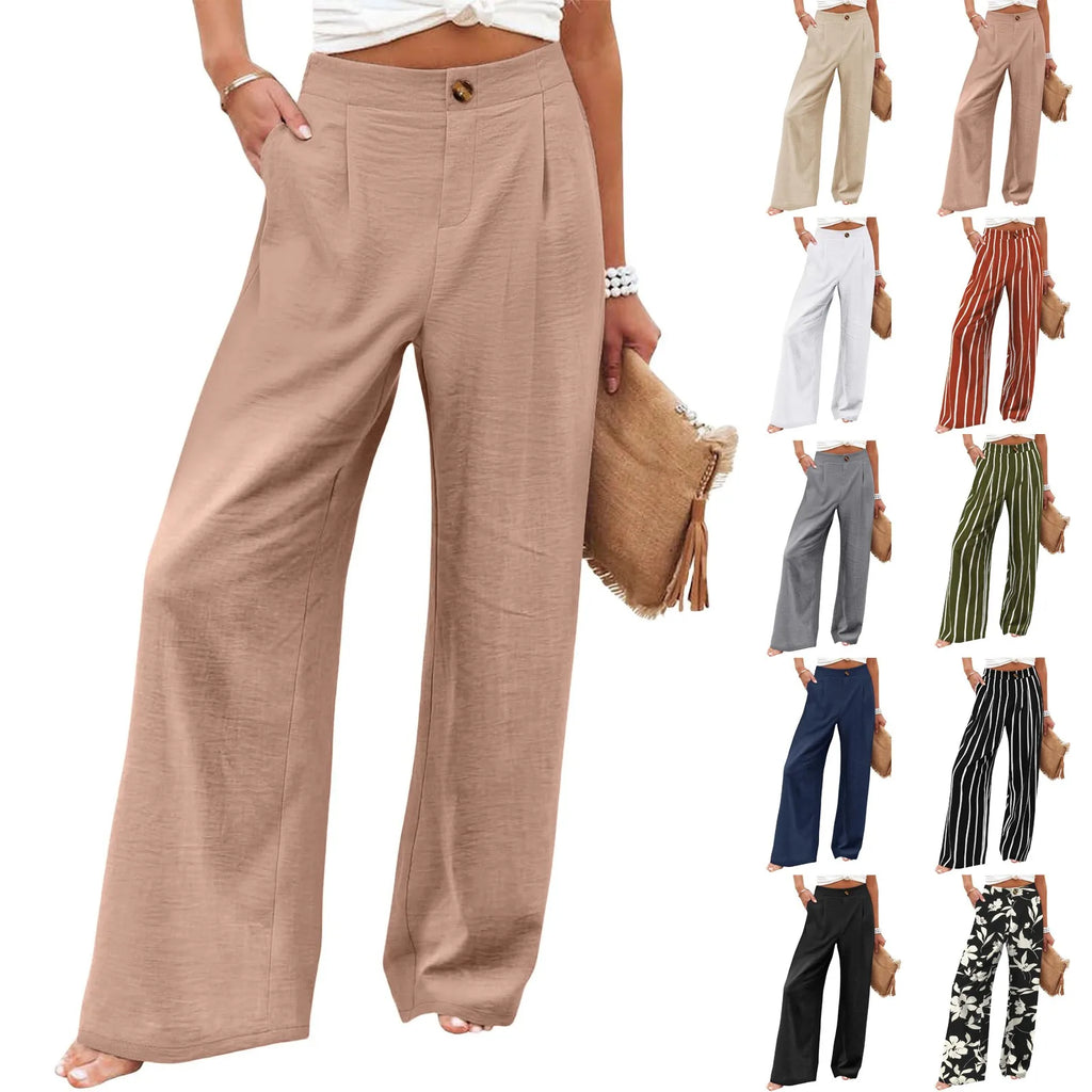 Women Cotton Linen Pants