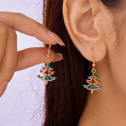 Fashion Christmas Asymmetrical Dangle Earrings for Women