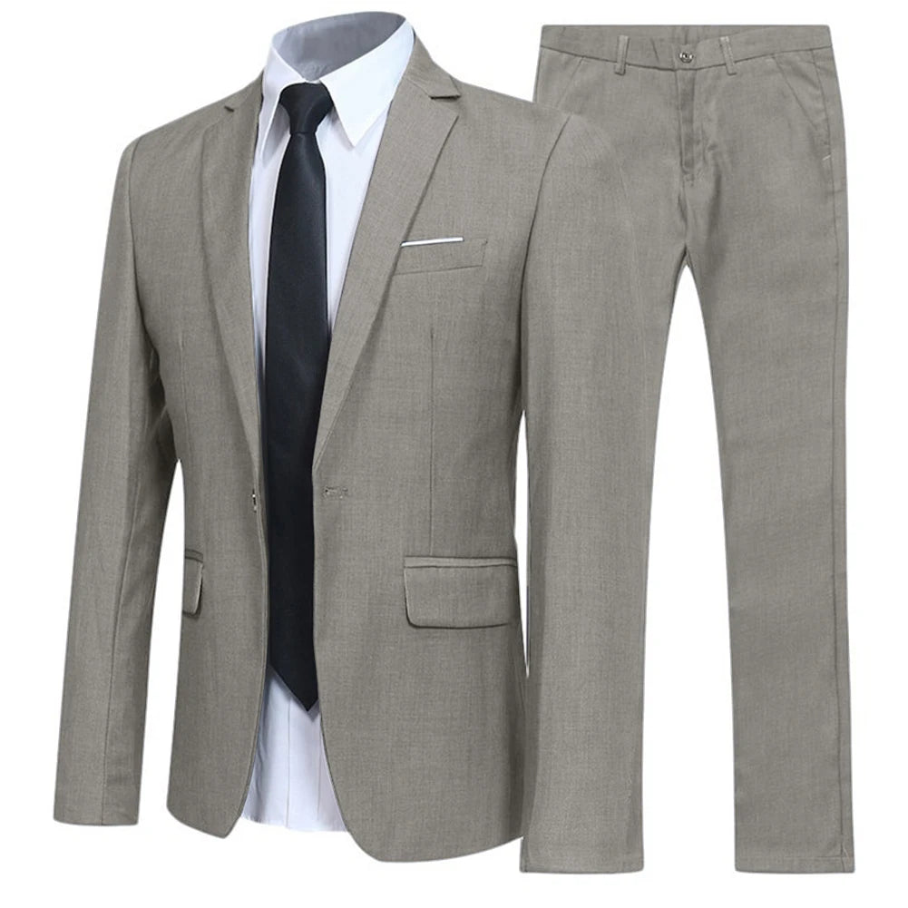 Men Suit Blazer Slim Fit Tuxedo