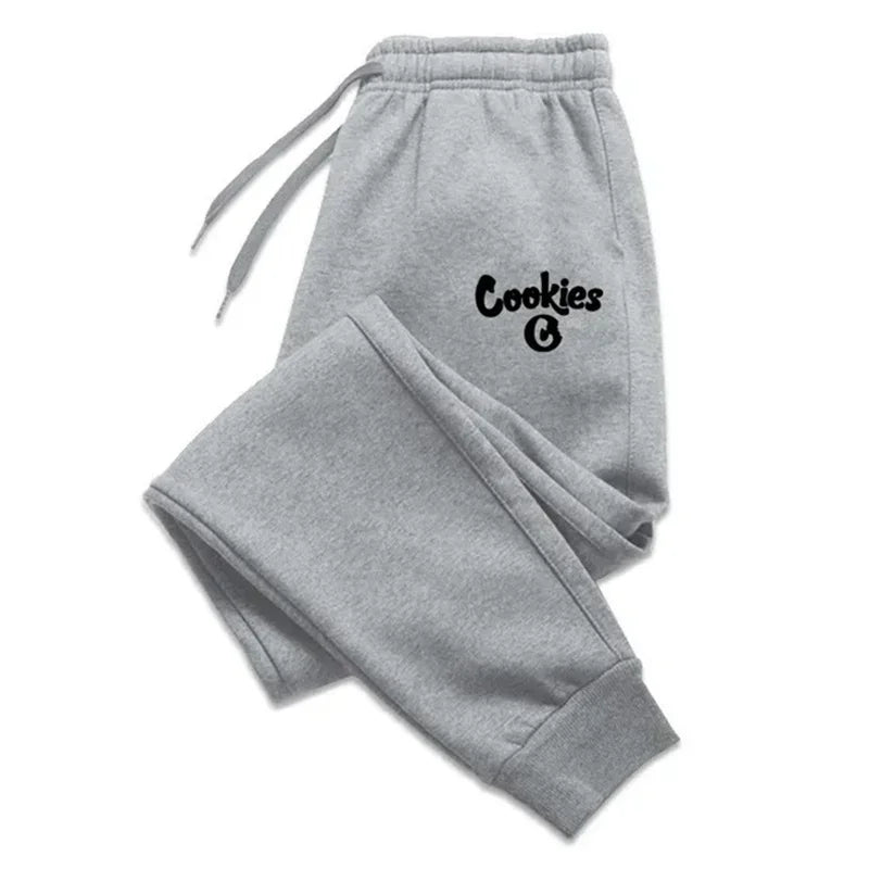 Casual Printed Sports Running Trousers Men Women Drawstring