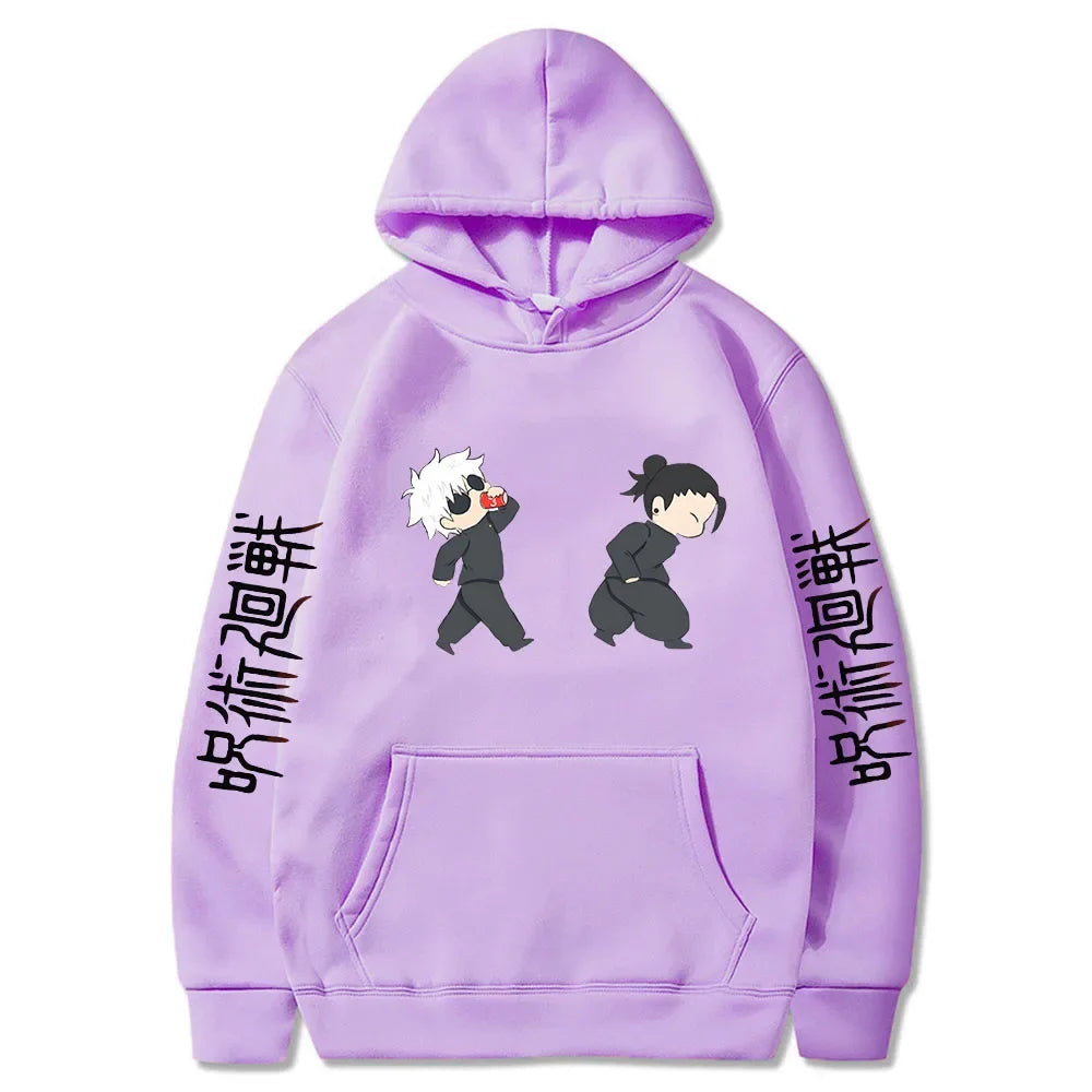 Jujutsu Kaisen Anime Hoodies Satoru Gojo Cute Print Sweatshirts