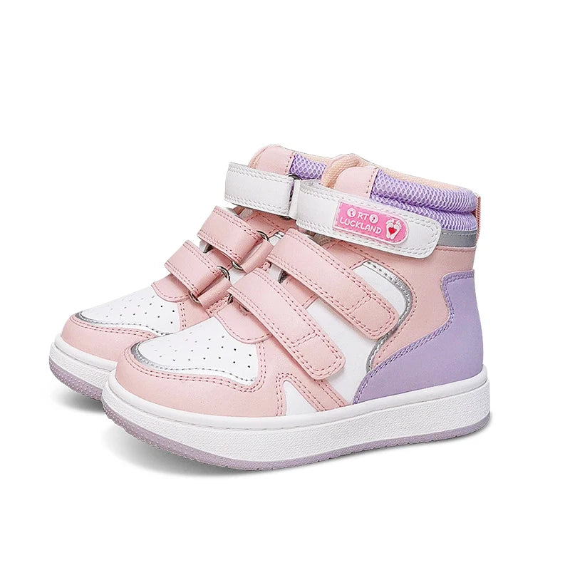 Ortoluckland Kids Sneakers Boys Children Casual Shoes Girls Sporty School Tennis Winter Spring Boots Toddler Orthopedic Footwear