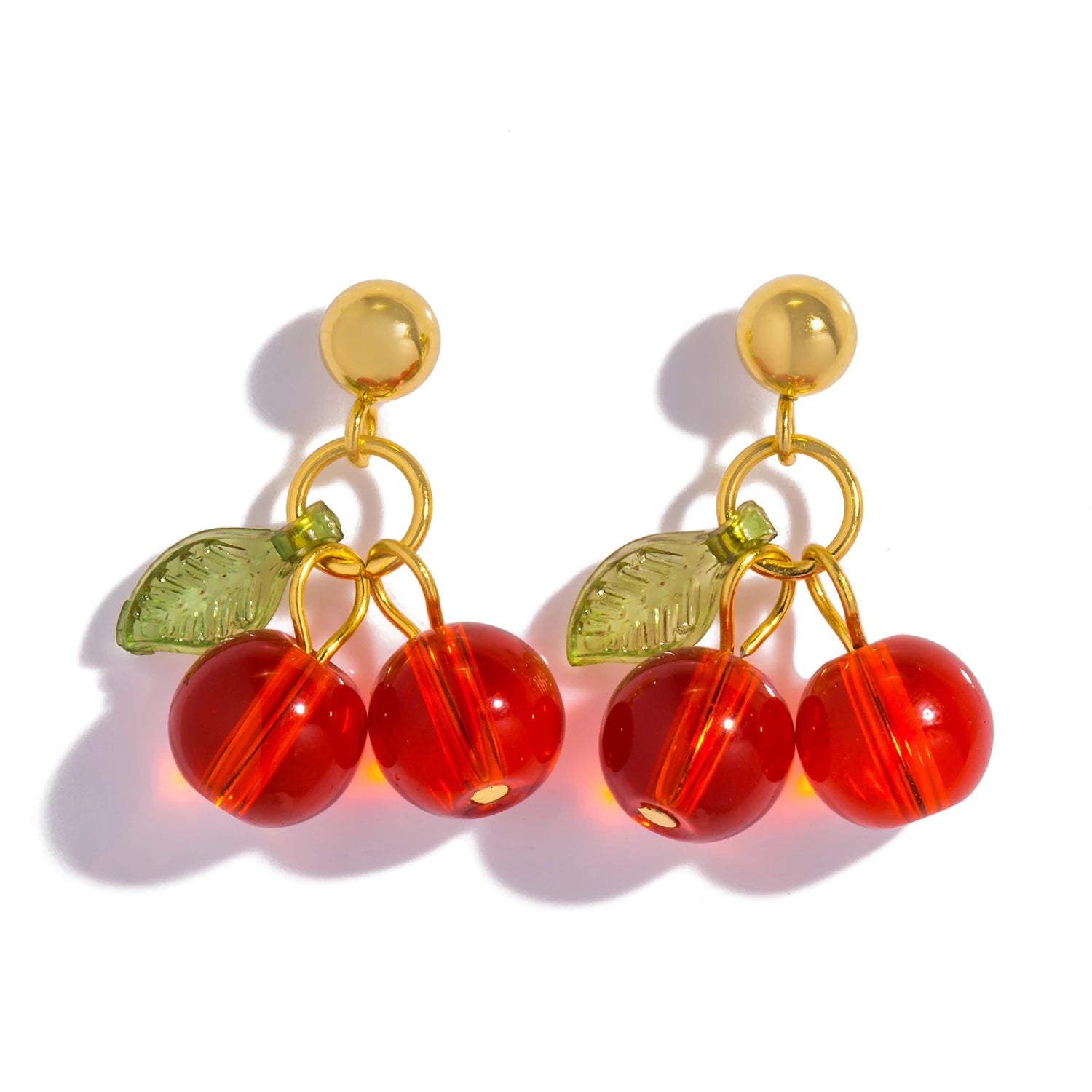 Stainless Steel 18K Gold PVD Plated Drop Earrings for Women