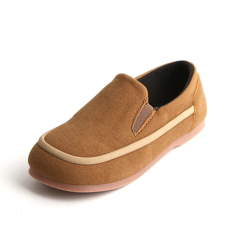 Boys Moccasins Toddlers Kids Loafers Slip-on Fashion New Spring Autumn Flock Fabric Children Casual Shoes Flats Anti-skid Soft