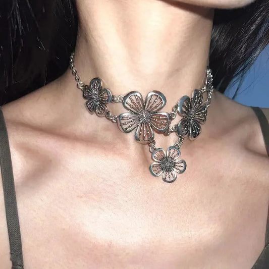 Bohemian Accessories Patchwork Flowers Pendant Necklaces