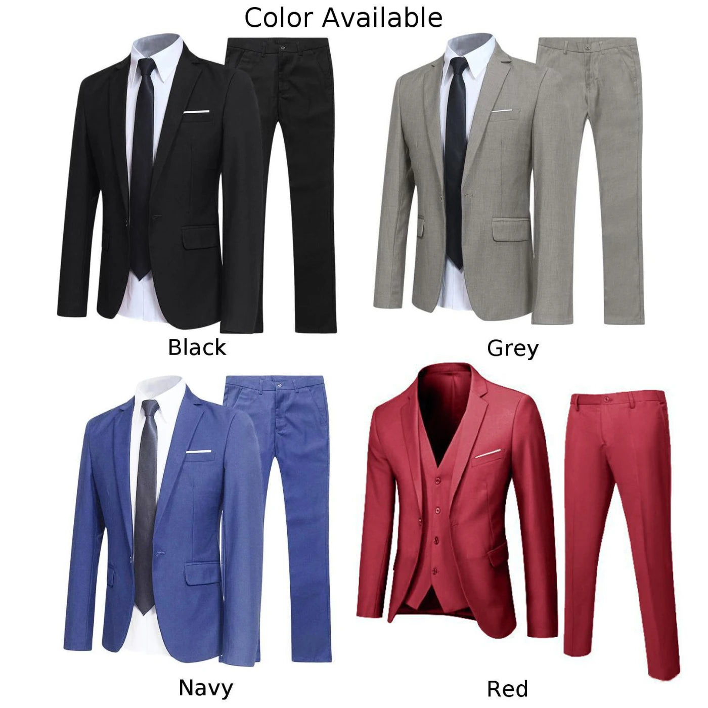 Men Suit Blazer Slim Fit Tuxedo