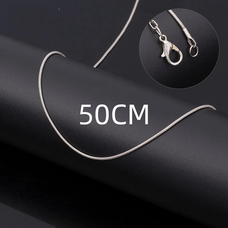 Vintage Gold Color Stainless Steel Snake Chain Necklace For Women