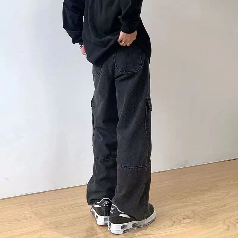High Street Multi-pocket Work Pants