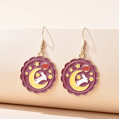 Fashion Cute Enameled Animal Dangle Drop Earrings