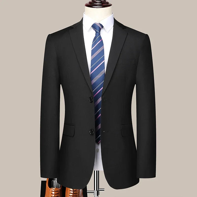 Men's Slim-fit Two-button Business Suit