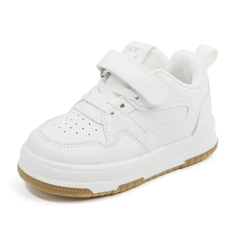 Children's White Shoes Spring and Autumn Kid's Sports Shoe Anti slip Lightweight Boys Board Shoes Soft Sole Baby Casual Shoes