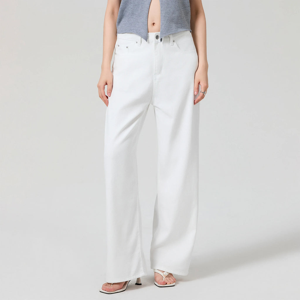 Women Solid Color Loose Long Pants