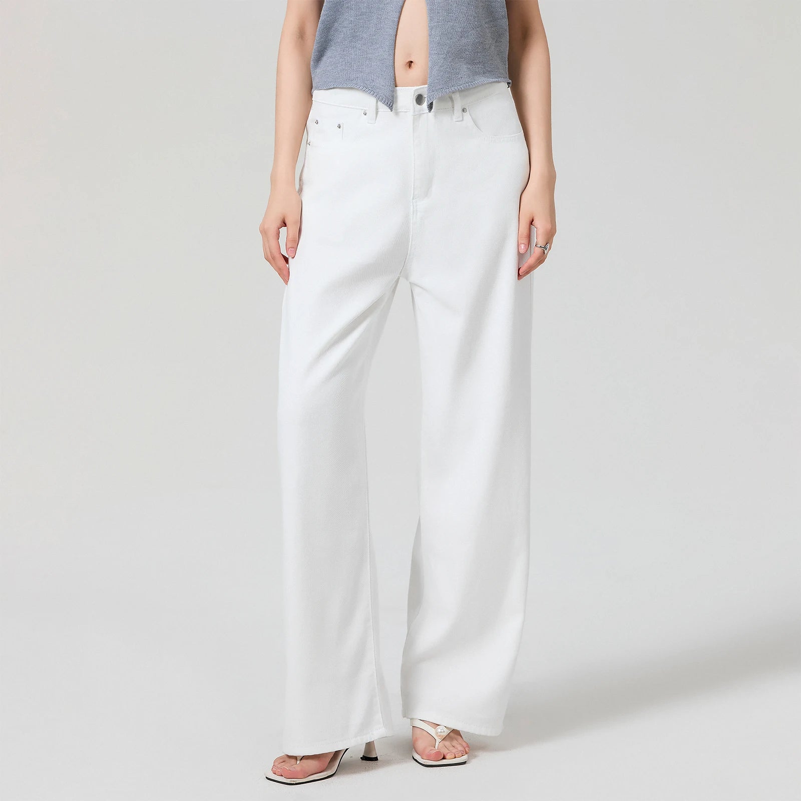 Women Solid Color Loose Long Pants