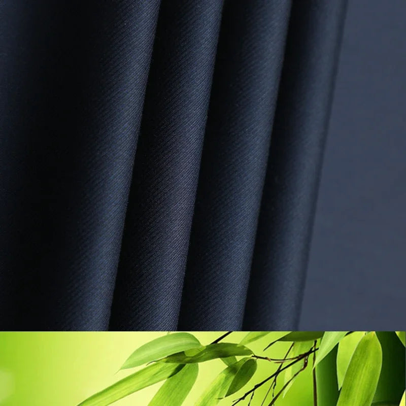 Bamboo Fiber Luxury Straight Pants Men Formal Suit Trouser
