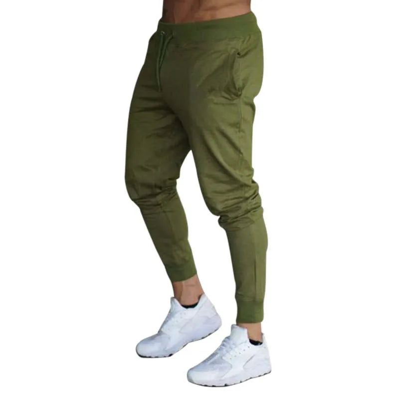 Men Casual Sports Pants Running Workout Jogging Long Pants