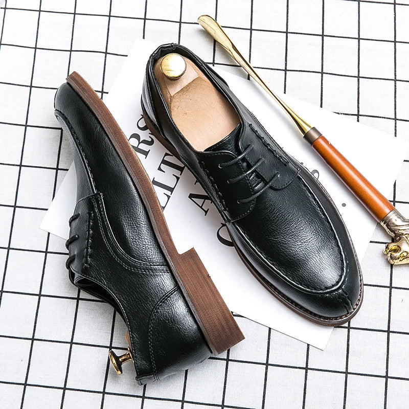 Men’s High-Quality Genuine Leather Formal Shoes – Comfortable Fit EU 40–47