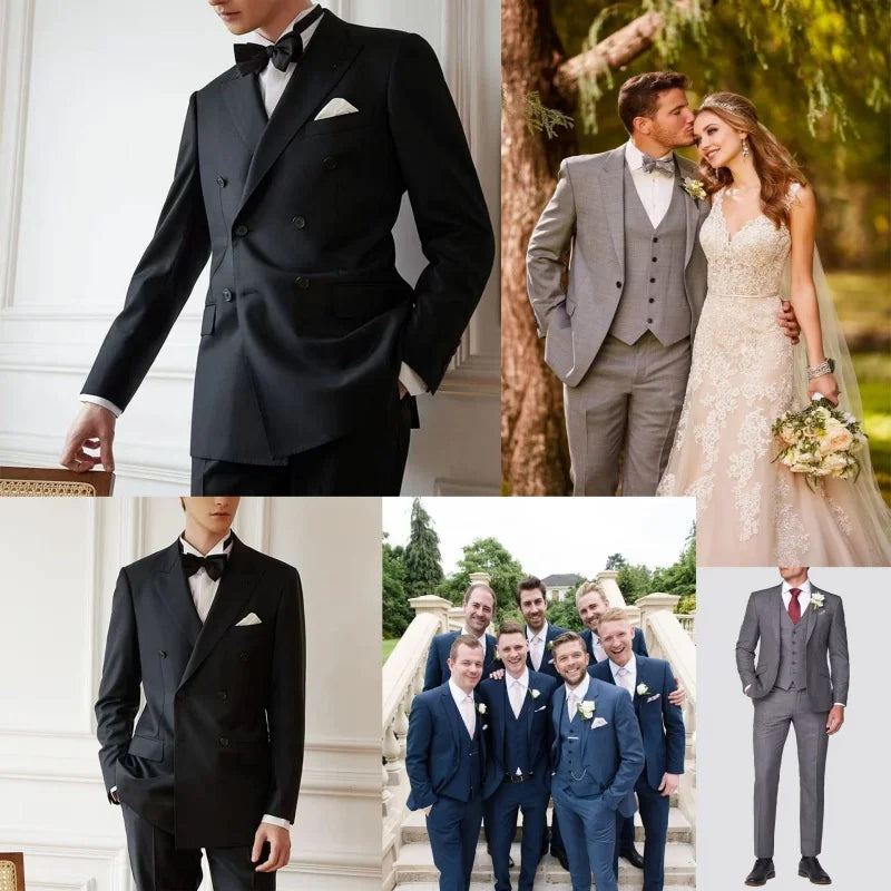 Eleganter zweireihiger Herrenanzug