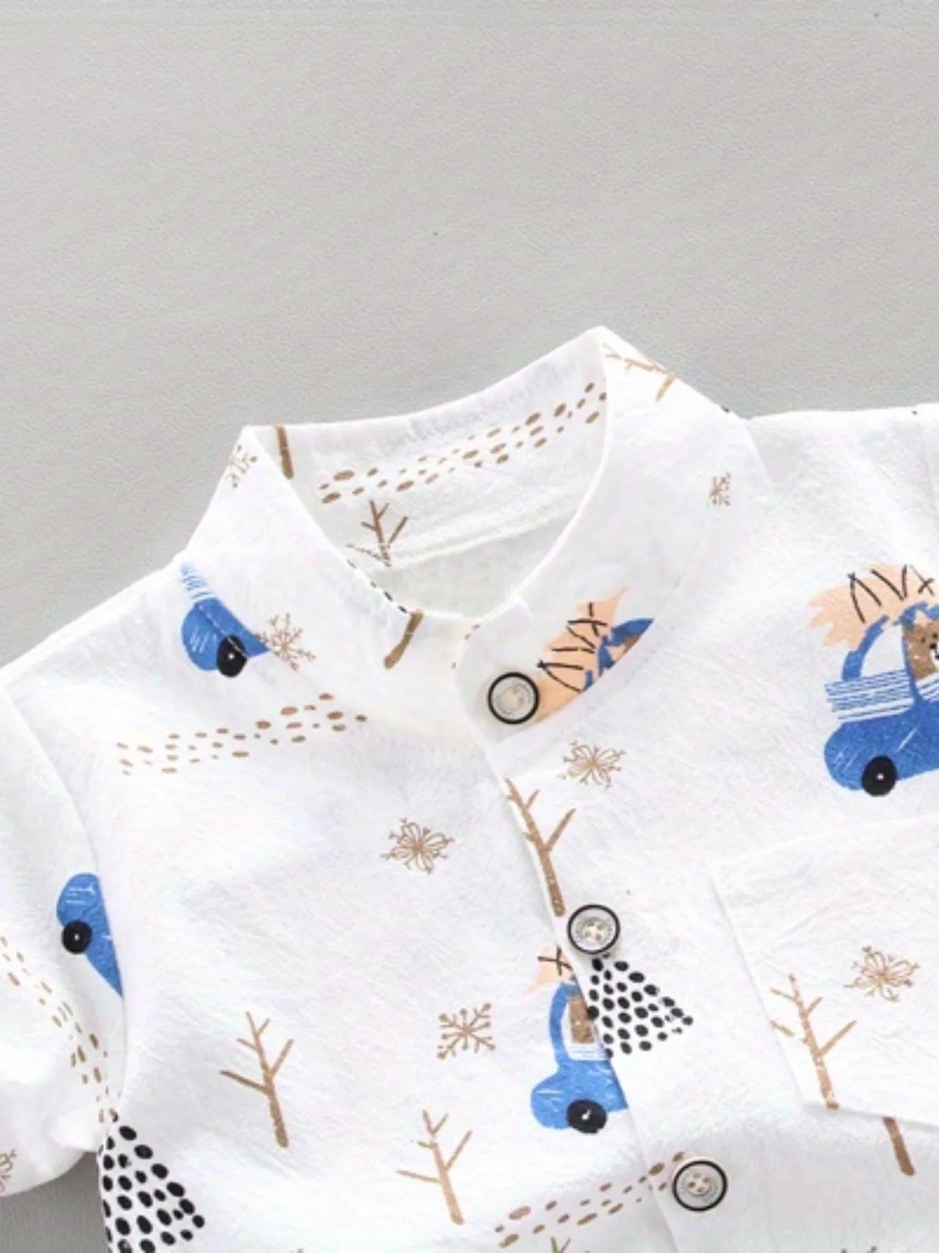 Infant and toddler short sleeved shorts set