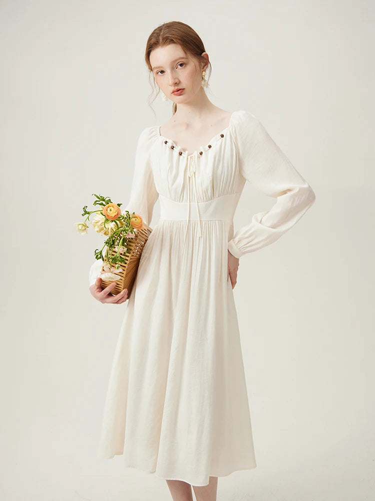 FSLE Elegant Sense Improved New Chinese Style Romantic Temperament Dress for Women Spring 2024 Niche Dress Female 24FS11198