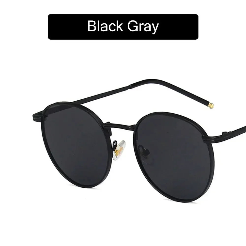 Fashion Glasses Fishing Metal Frame Shades Round Sun Glasses Women's Eyewear Women Men Sunglasses