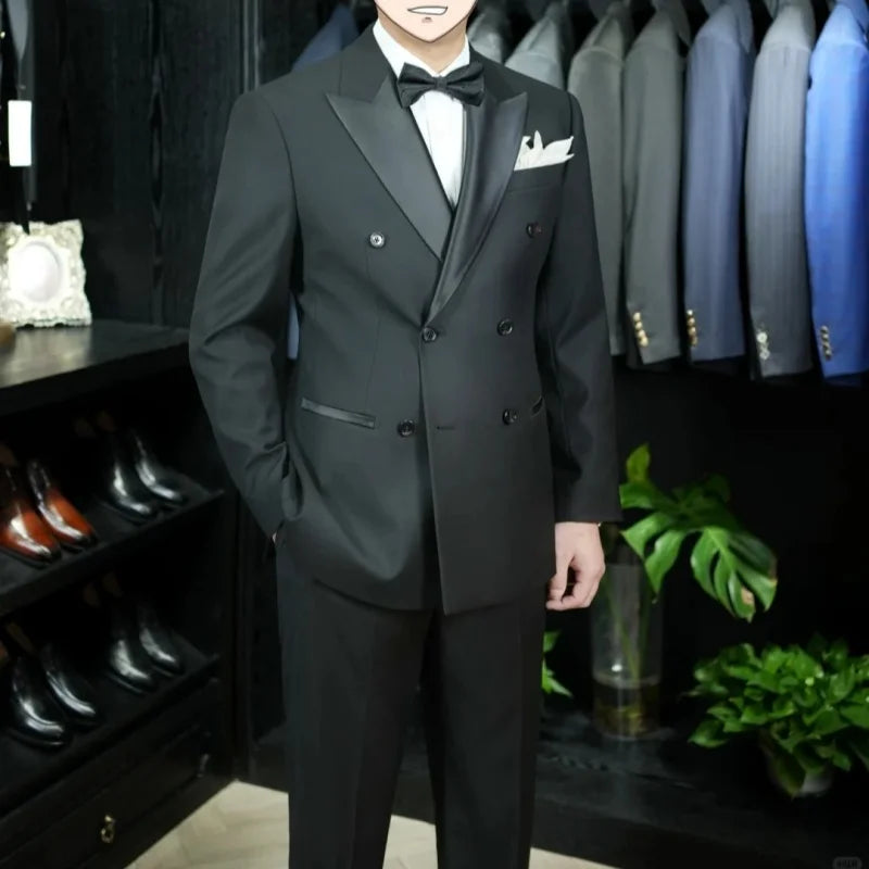 High Quality Black Men's 3-piece Suit