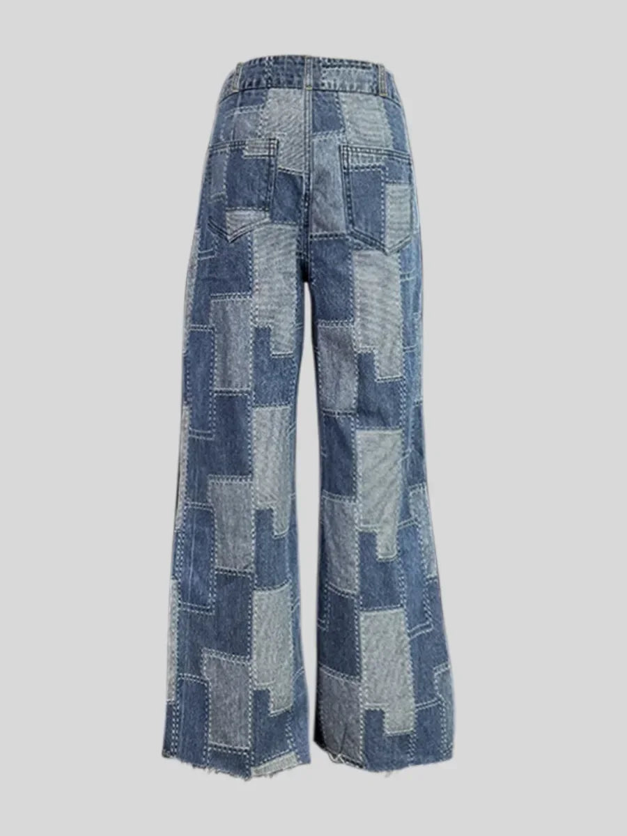 Women's Buttoned Contrast Streetwear