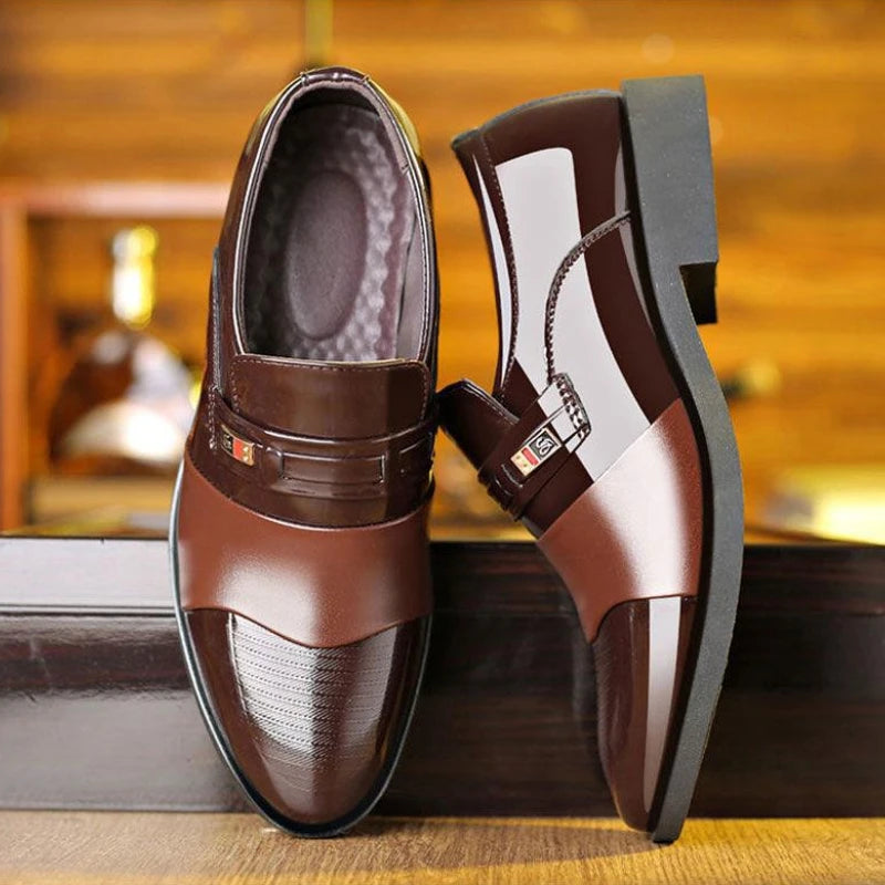 Fashion Leather Slip on Formal Men Shoes