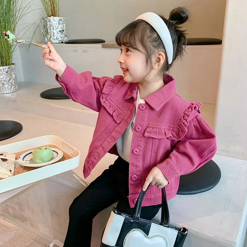 Girls Denim Jackets Casual Outerwear