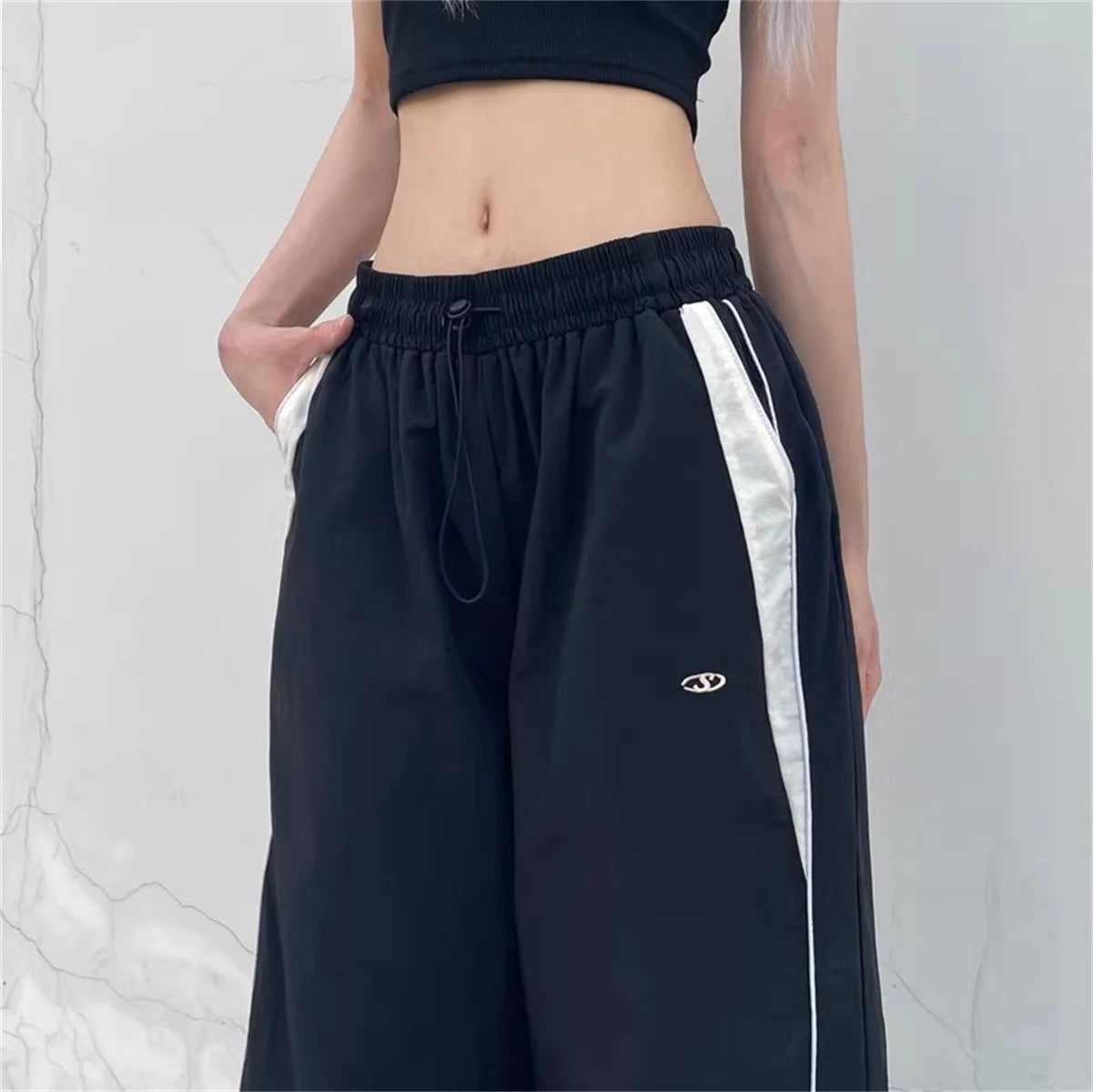 Women Casual Wide Leg Cargo Pants
