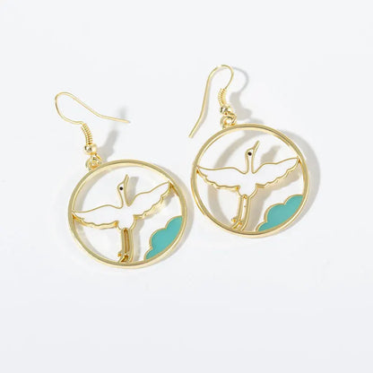 Fashion Cute Enameled Animal Dangle Drop Earrings