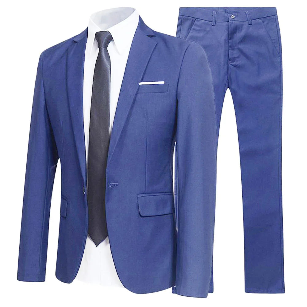 Men Suit Blazer Slim Fit Tuxedo