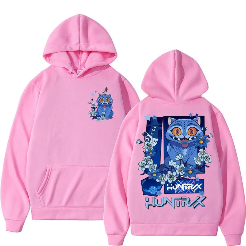 2025 Anime K-Pop Demon Hunters Derpy Tiger Hoodies Men Women Fashion Korean Long Sleeve Oversized Fleece Warm Casual Tracksuit