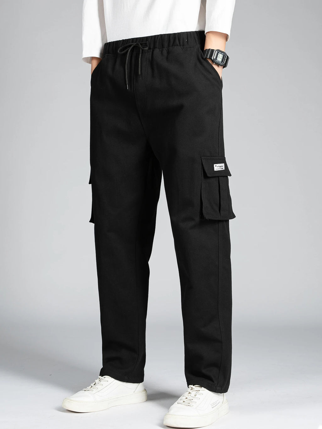 Casual Pants Men's Fashion Loose Straight Wide Leg Pants