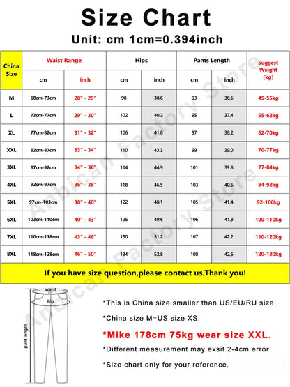 Plus Size Jeans Men Loose Joggers Streetwear Harem Jeans