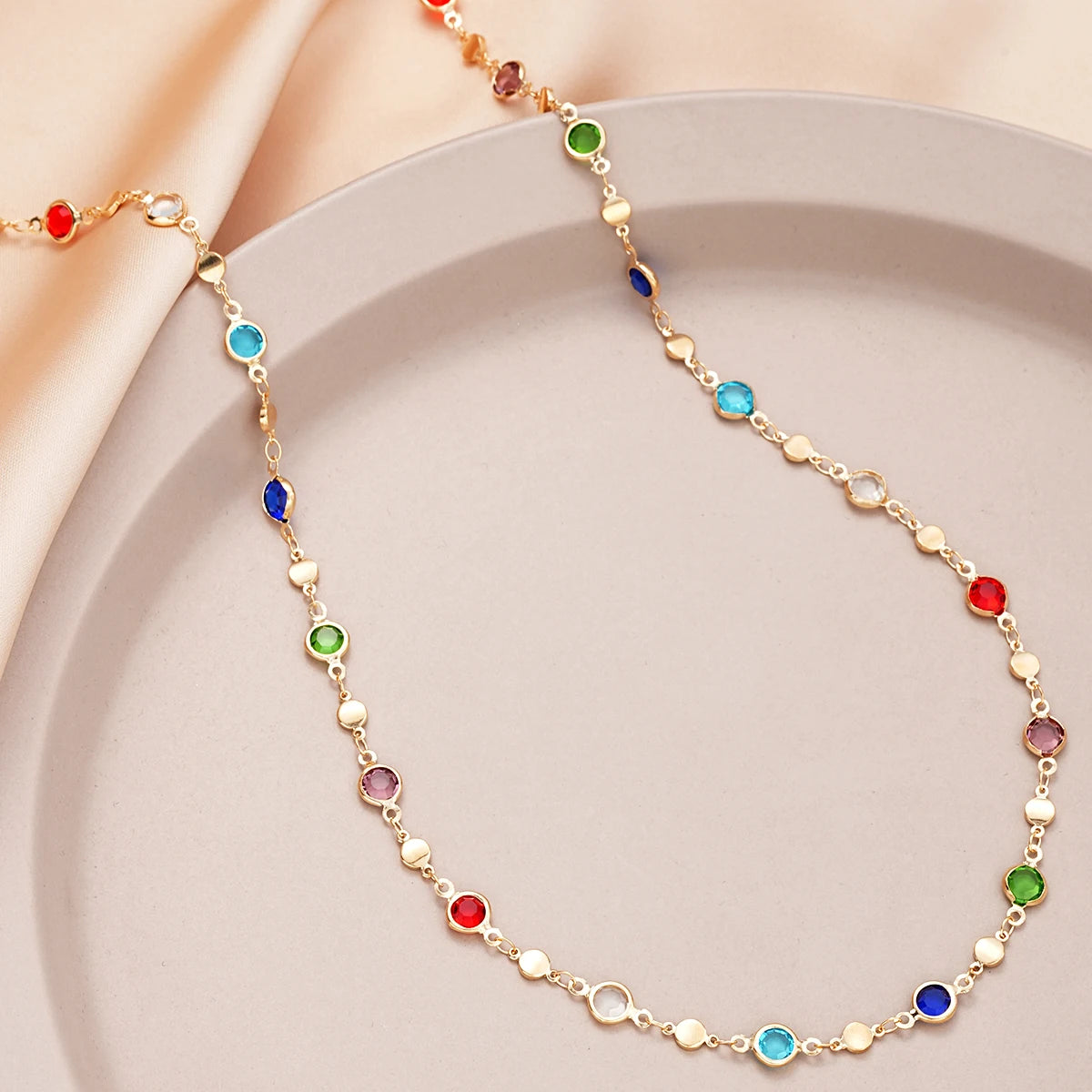 Colorful Long Y-Shaped Necklace for Women