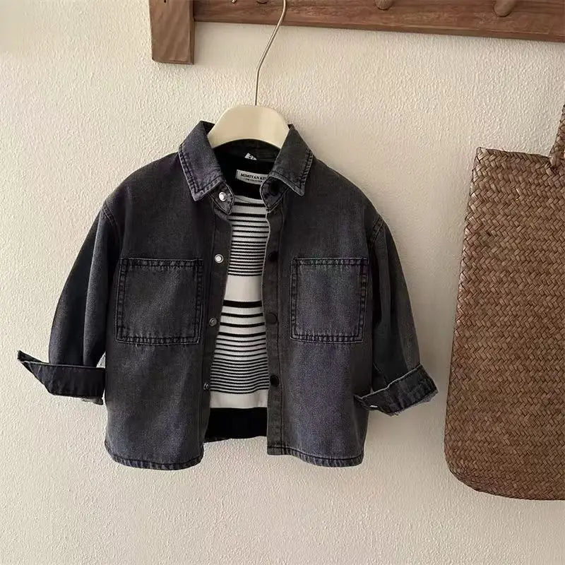 Boys Denim Shirt Children's Thin Jacket